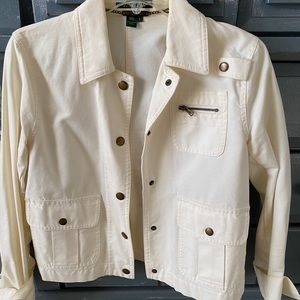 Ralph Lauren cream jean jacket